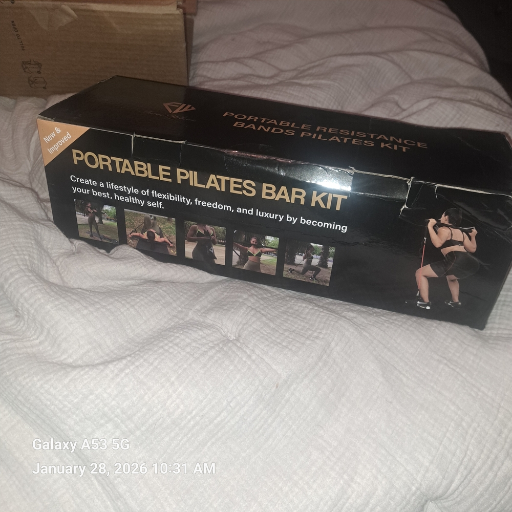 Portable Pilates Bar Kit with Resistance Bands